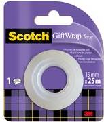 Scotch Geschenk-Klebefilm ''GiftWrap Tape'', 19 mm x 25 m satiniertes Klebeband, Kerndurchmesser: 25 mm,