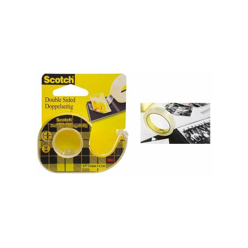 3M Scotch doppelseitiger Klebefilm 665, 12 mm x 6,3 m
