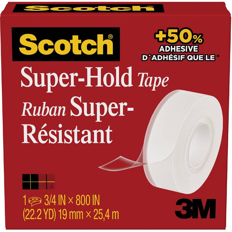Scotch Klebefilm Super-Hold 700K, 19 mm x 25,4 m, Karton