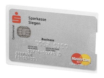 Durable Schutzhülle für Kreditkarte - durchsichtig