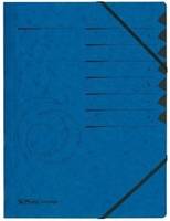 Ein blauer, spiralgebundener Notizblock mit einem dezenten Wellendesign, das sanft in die Umschlagseite geprägt ist. Die rechte Seite zeigt die Spiralbindung.