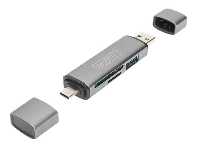 DIGITUS Dual Card Reader Hub USB-C™ / USB 3.0, OTG