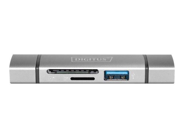 DIGITUS Dual Card Reader Hub USB-C™ / USB 3.0, OTG