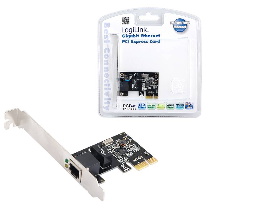LogiLink PC0029A Netzwerkkarte 1 GBit/s PCIe, Gigabit-LAN (1 Gbit/s)