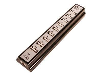 LogiLink USB 2.0 Hub 10-Port - Hub - 10 x USB 2.0