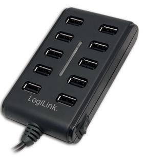 LogiLink USB 2.0 Hub 10-Port - Hub - 10 x USB 2.0