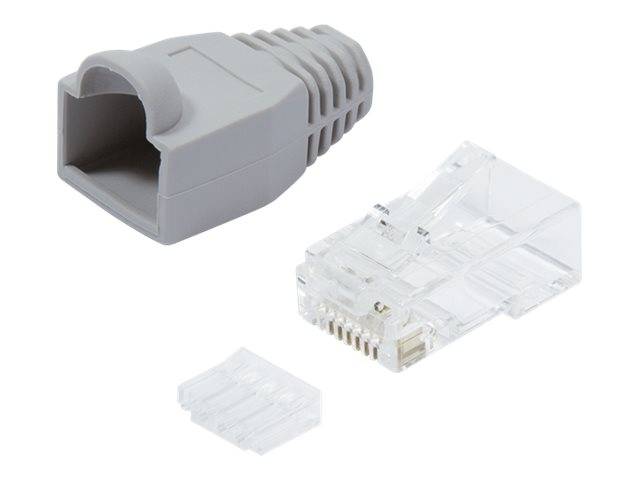 LogiLink - Netzwerkanschluss - RJ-45 (M) - ungeschirmt - CAT 6 (Packung mit 100)