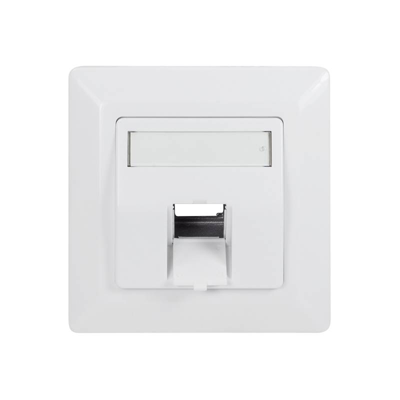 LogiLink - Keystone-Steckdose - 1 Modul - RAL 9003