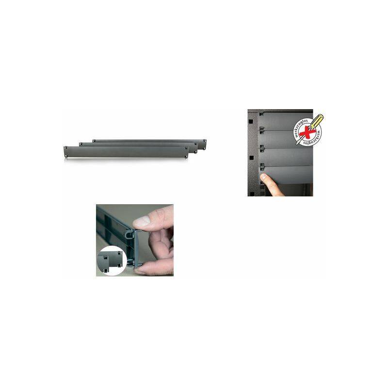 apranet 19"-Blindplatte 1 HE, Kunststoff, RAL7016 anthrazit