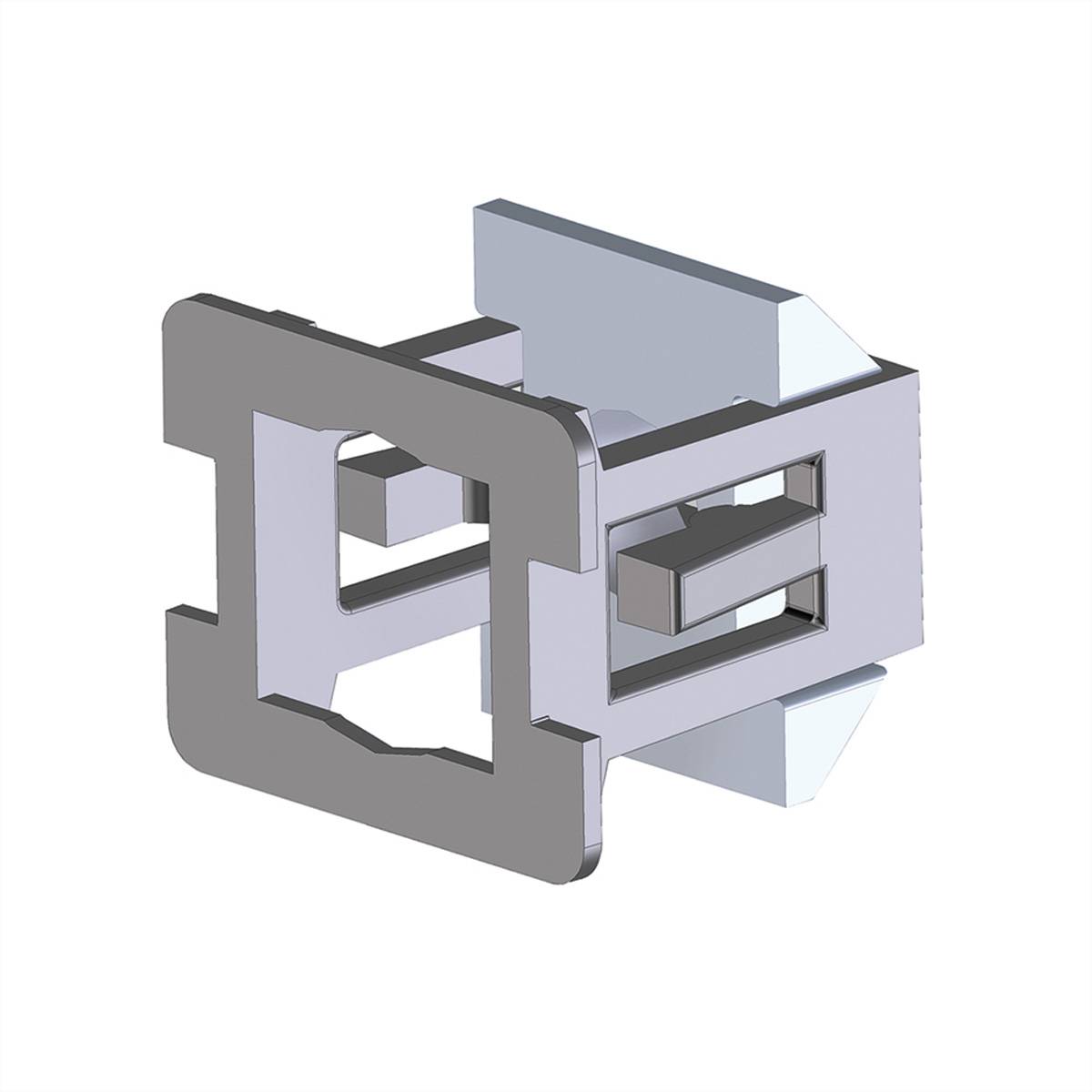 19"-Käfigmutterset M5, mit Einsteckmuttern, 50fach
