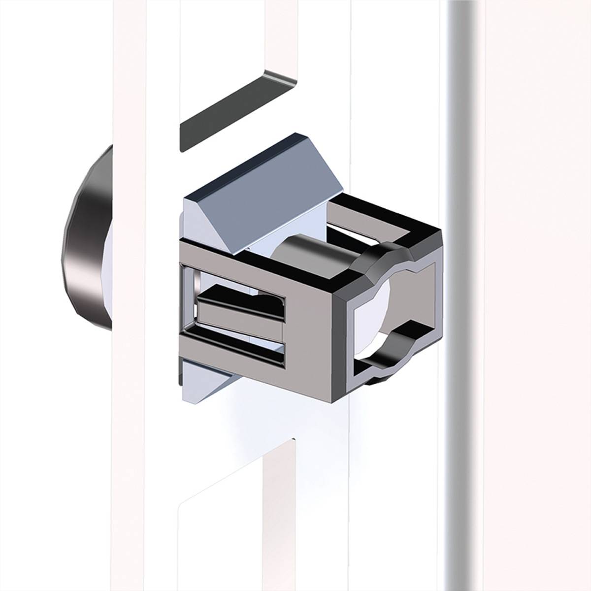 19"-Käfigmutterset M5, mit Einsteckmuttern, 4fach