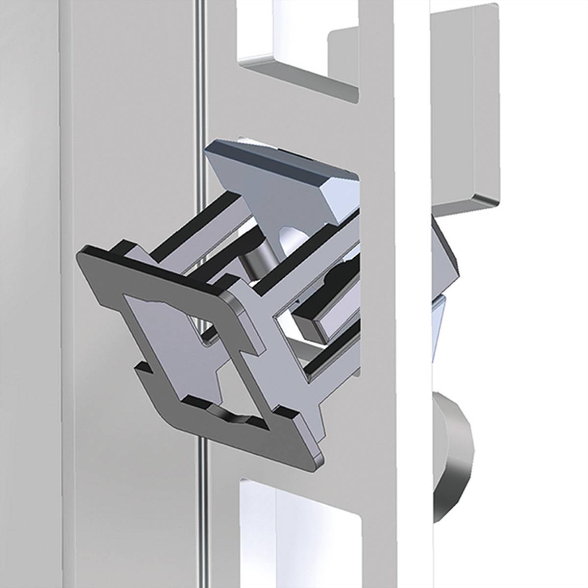 19"-Käfigmutterset M5, mit Einsteckmuttern, 4fach