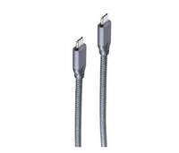 shiverpeaks USB 3.2 Gen. 2x2 Kabel, 100 Watt, USB St. C / St. C, Geflecht, 1,0 m