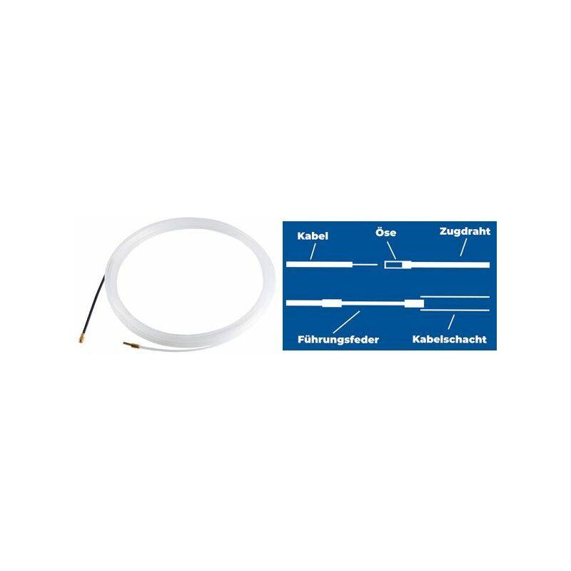 shiverpeaks Kabeleinziehhilfe, Zugdraht: 3 mm, Länge: 30,0 m