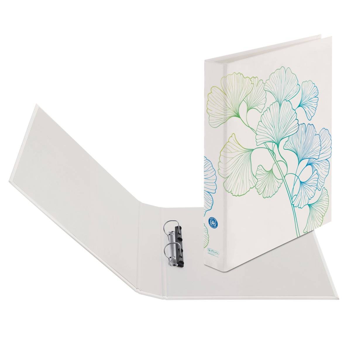 Herlitz 50033423, A4, Q-Ring, Blau, Grün, Weiß, 2,5 cm