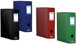 ELBA Sammelbox MEMPHIS, A4, Füllhöhe: 100 mm, PP, schwarz PP 0,7 mm, mit Druckknopfverschluss