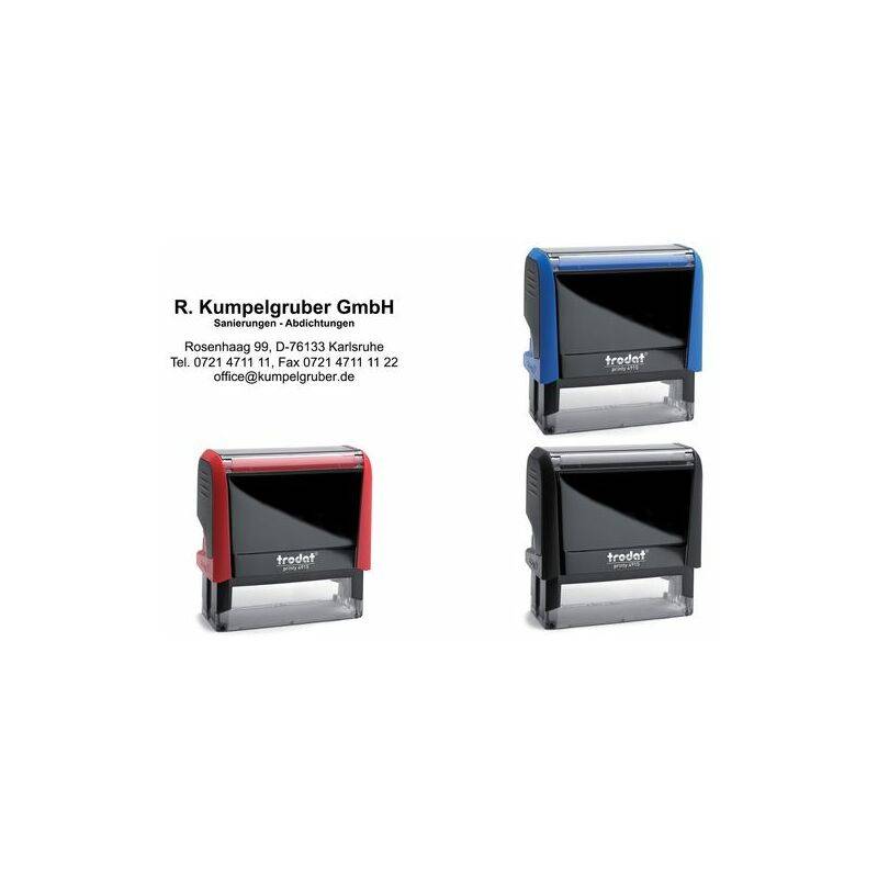 trodat Textstempelautomat Printy 4915 4.0, 7-zeilig, rot