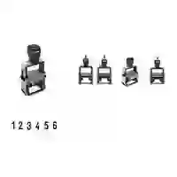 trodat Ziffernstempel Professional 4.0 5546, 6-stellig Gehäuse: gebürsteter Edelstahl, Farbe Griffkappe: schwarz, trodat Ziffernstempel Professional 4.0 5546, 6-stellig Gehäuse: gebürsteter Edelstahl, Farbe Griffkappe: schwarz,