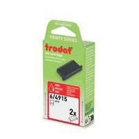 Trodat® Ersatzstempelkissen 6/4915D, Packung: 2 Stück, rot