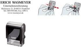 trodat Textstempelautomat ''Printy 4.0'' 4912, rot Lieferung mit Gutschein zur Anfertigung einer individuellen (43684)