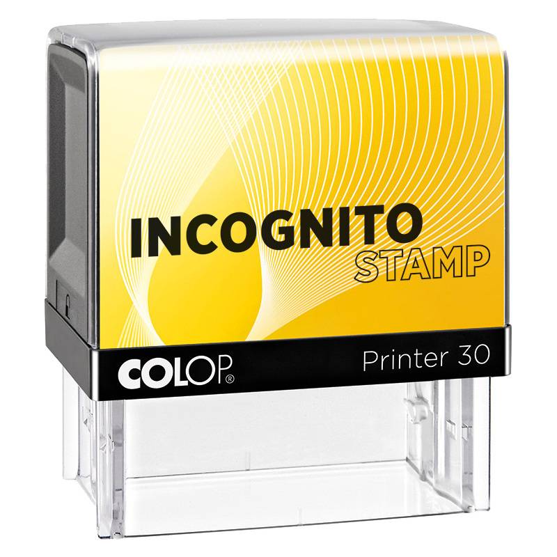 COLOP Datenschutzstempel Incognito Printer 30 LGT, gelb/