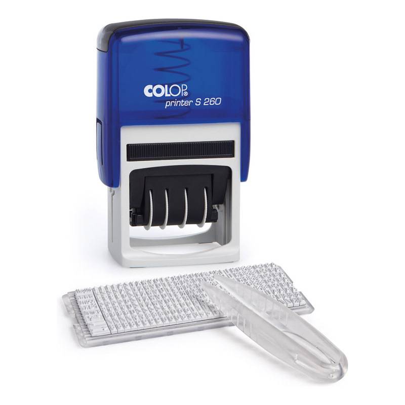 COLOP Datumstempel-Set Printer S260, blau