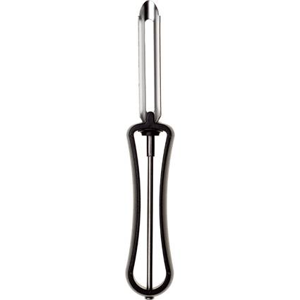 GastroMax Sparschäler, bewegliche Klingen, schwarz/Edelstahl