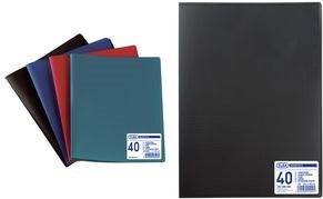 ELBA Sichtbuch ''Memphis'' DIN A3, mit 40 Hüllen, schwarz Hochformat, Hüllen genarbt