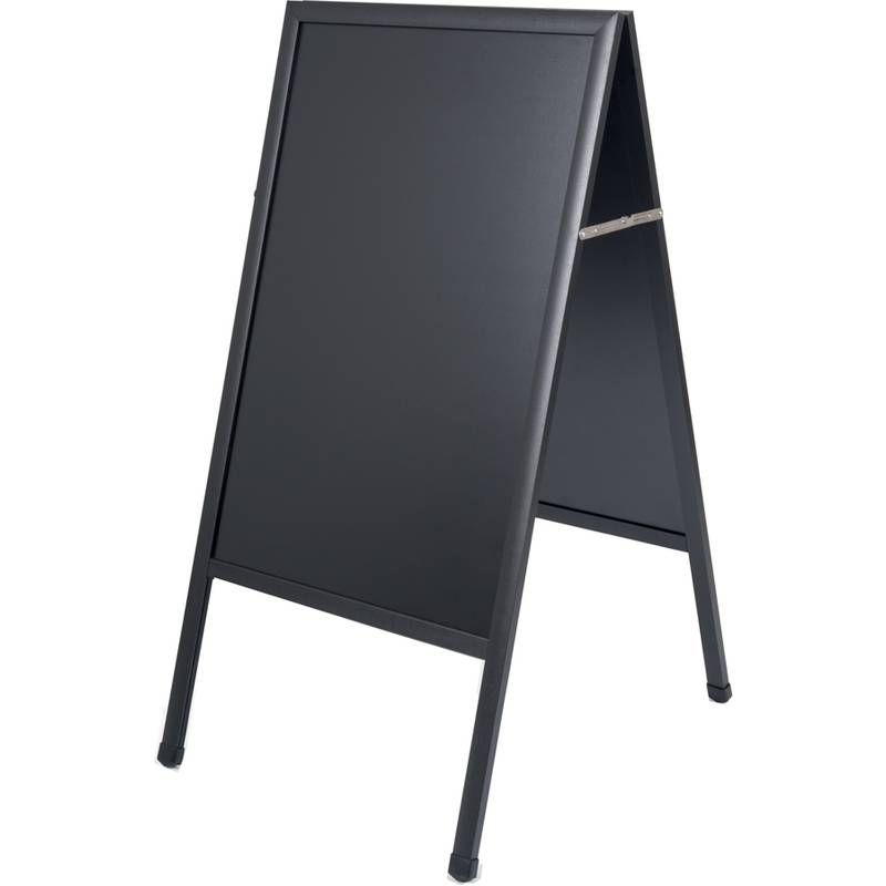 Bi-Office Kundenstopper, mit Kreideoberfläche, schwarz