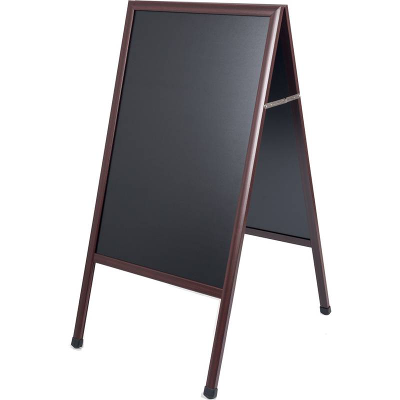 Bi-Office Kundenstopper, mit Kreideoberfläche, rotbraun