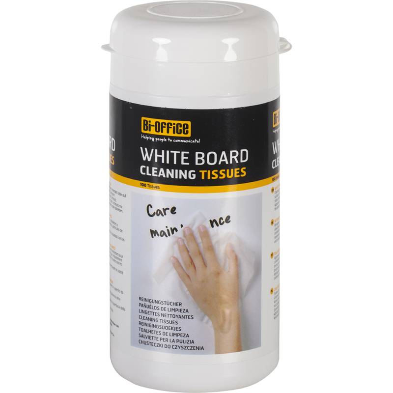 Bi-Office Whiteboard-Reinigungstücher, 100 Stück