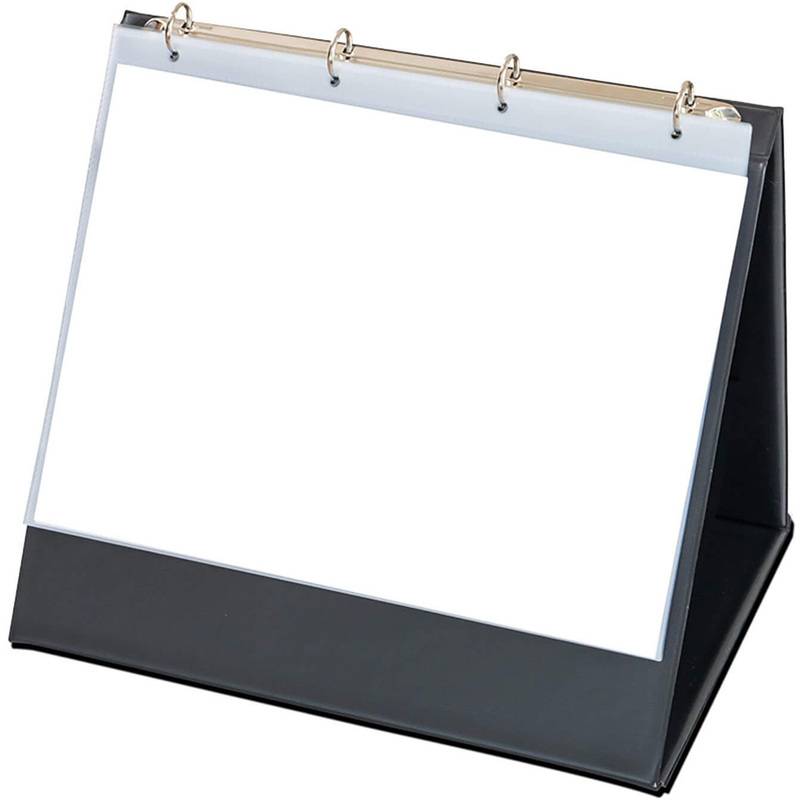 rillstab Tisch-Flipchart, A4 quer, schwarz, inkl. 10 Hüllen