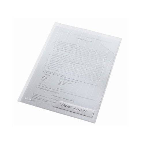 Esselte Leitz CombiFile - L-förmiger Ordner - für A4 - Kapazität: 40 Blätter - klar (Packung mit 5)