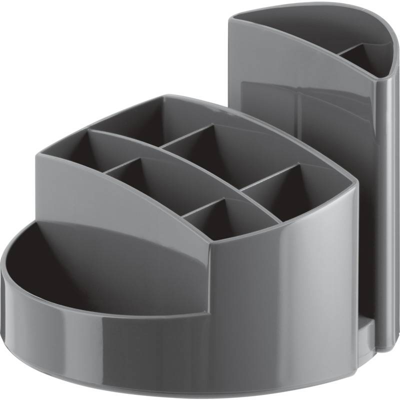 HAN Multiköcher RONDO, Polystyrol, 9 Fächer, dunkelgrau
