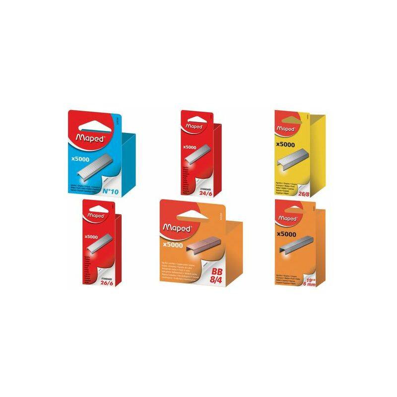 Maped Heftklammern 26/8, verzinkt, Großpackung