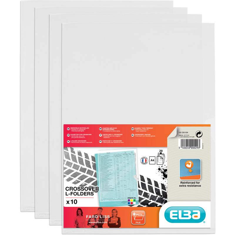 ELBA Sichthüllen DIN A4 Fard'Liss, PVC 0,18 mm, farblos