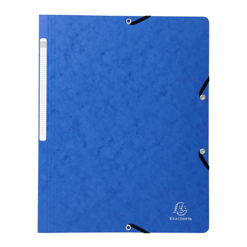 EXACOMPTA Eckspannermappe, DIN A4, Karton, blau