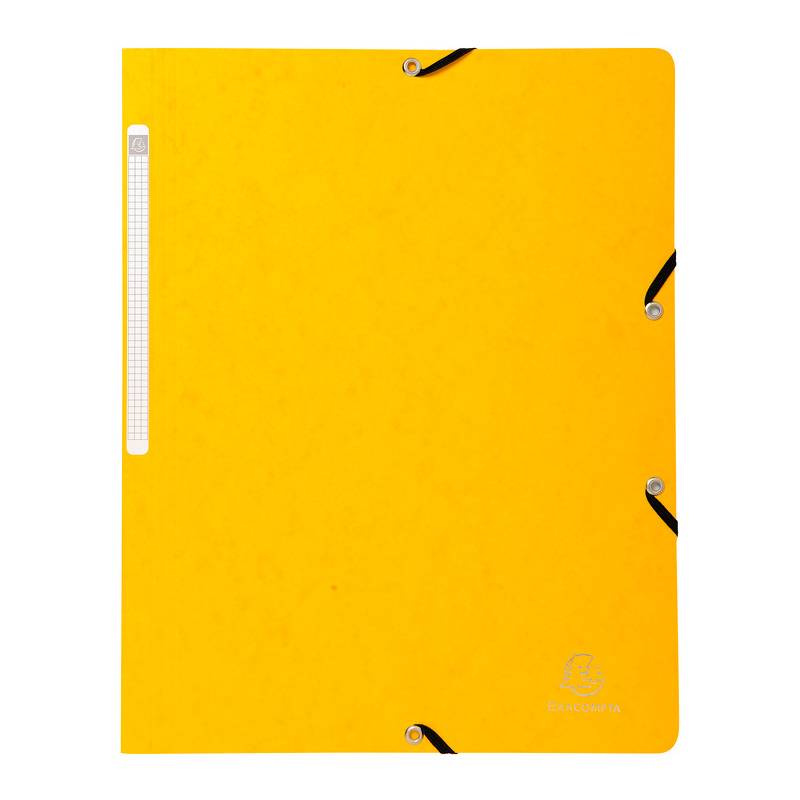 EXACOMPTA Eckspannermappe, DIN A4, Karton, gelb