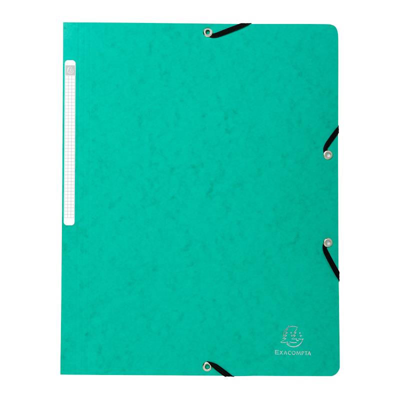 EXACOMPTA Eckspannermappe, DIN A4, Karton, grün