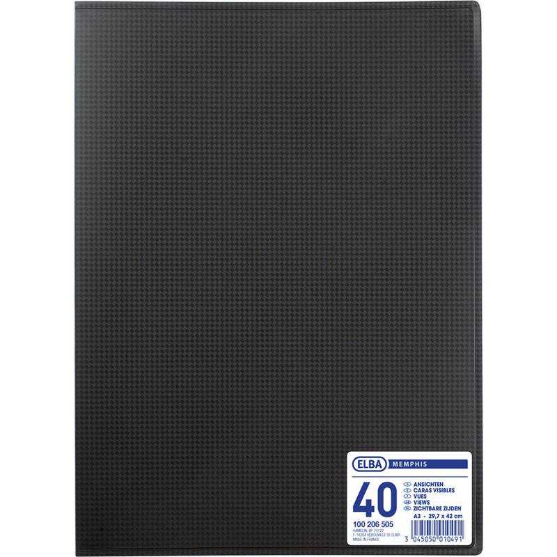 Oxford Sichtbuch "Memphis" DIN A3, mit 20 Hüllen, schwarz