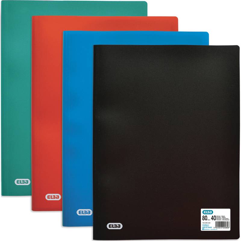 Oxford Sichtbuch INITIAL, DIN A4, mit 20 Hüllen, blau