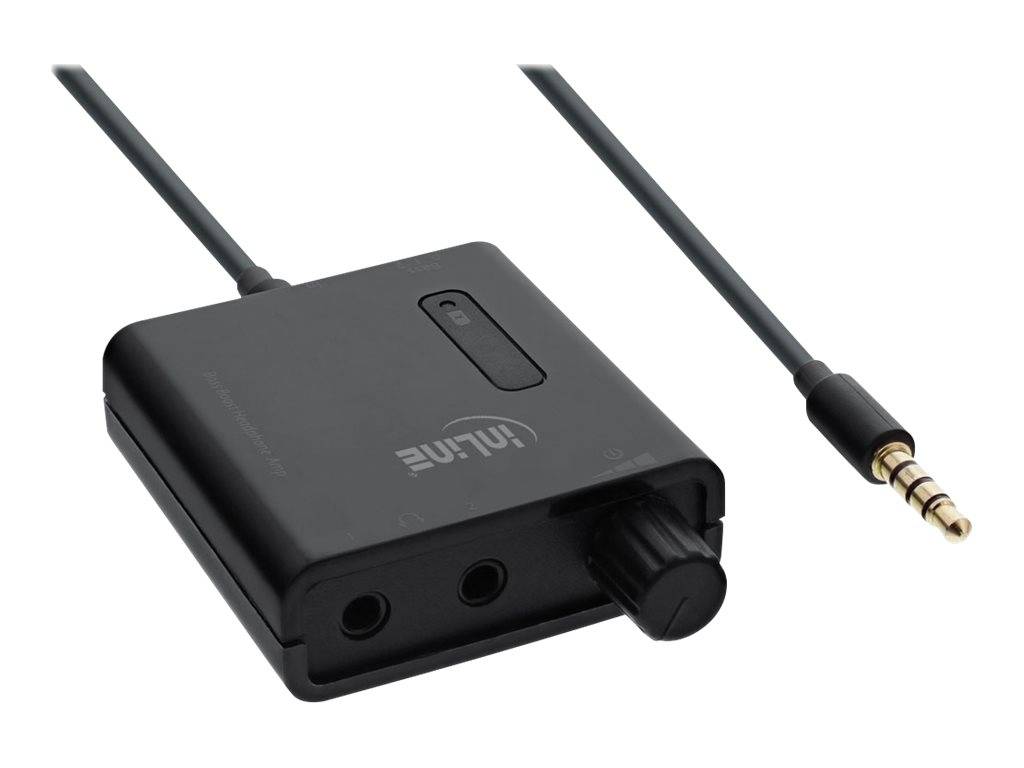 INLINE - Mobiler Stereo Kopfhörer-Verstärker - mit Bass-Boost - 3,5mm Klinke - 1x IN