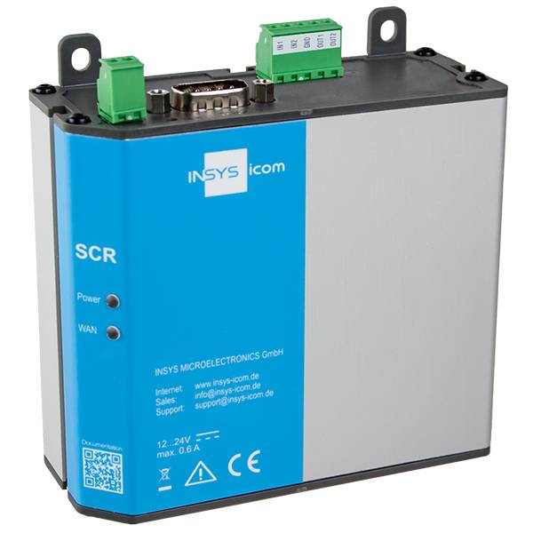 INSYS icom SCR-E 300 - Router 2-Port-Switch - Modbus