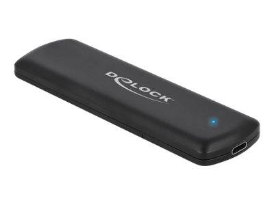 Delock External USB Type-C Combo Enclosure for M.2 NVMe PCIe or SATA SSD - Speichergehäuse - M.2 - M.2 NVMe Card / PCIe