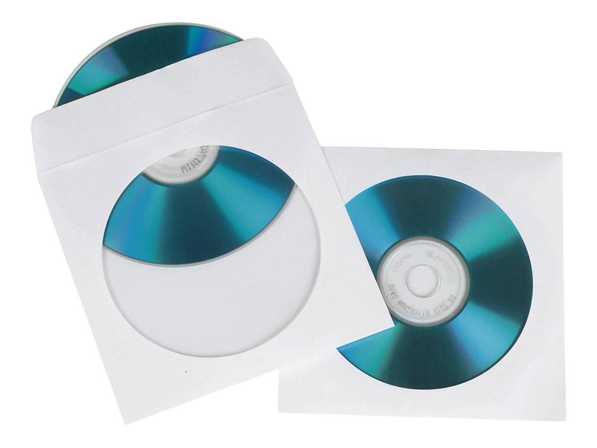 Hama CD-ROM Paper Sleeves - CD-Hülle - weiß (Packung mit 100)