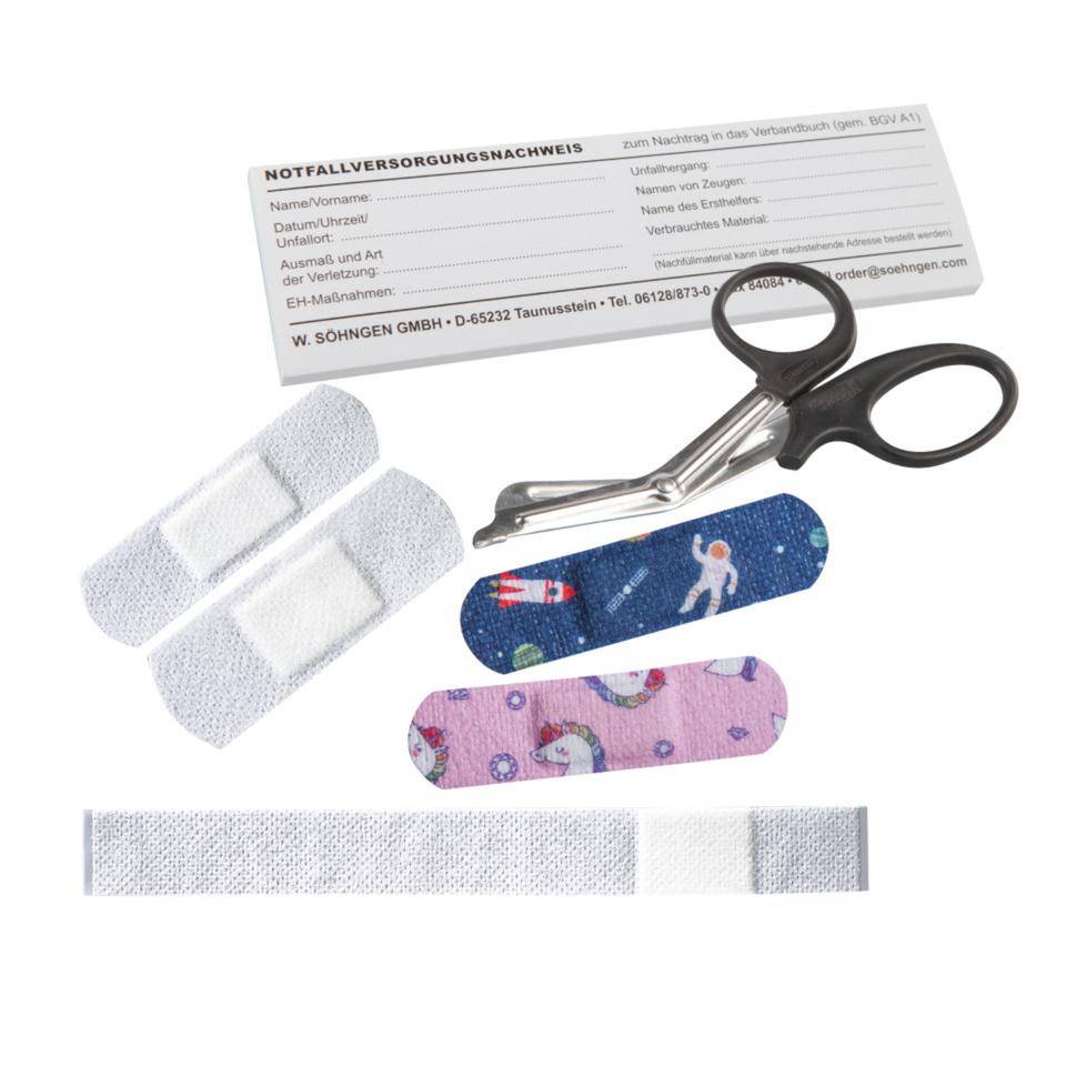 aluderm-aluplast Pflasterspender Kinder, gefüllt, Wandhalterung,160x122x57mm