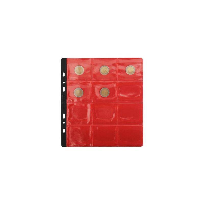 EXACOMPTA Münzhüllen, 20 Fächer à 40 x 40 mm, 215 x 237 mm