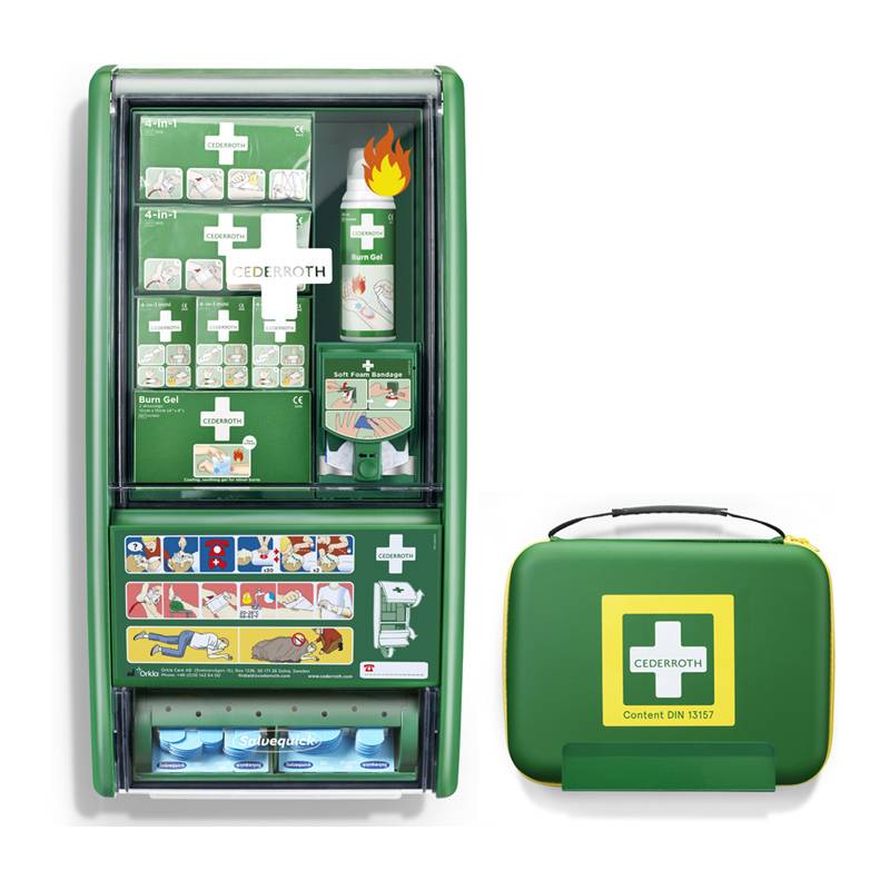 CEDERROTH Erste-Hilfe-Station Set Verbrennung, DIN 13157