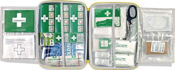 Erste-Hilfe-Tasche B310xH247xT80ca.mm grün CEDERROTH