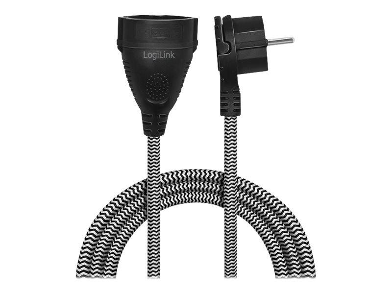 LogiLink - Spannungsversorgungs-Verlängerungskabel - CEE 7/7 (S)